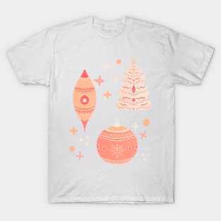 Peach fuzz Christmas ornaments T-Shirt